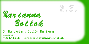 marianna bollok business card